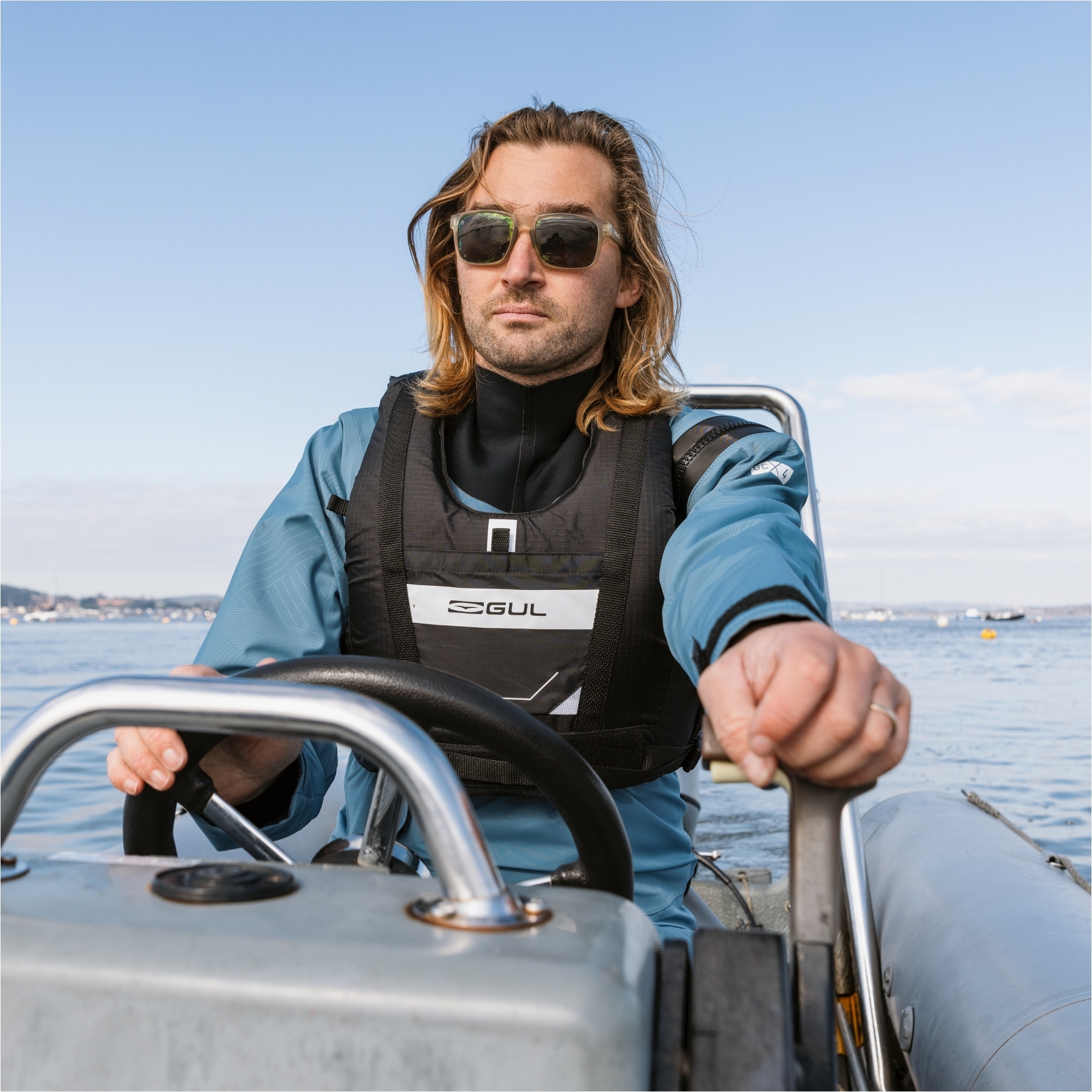 2025 Gul Mens Dartmouth Eclip Zip Drysuit GM0378-B9 - Blue